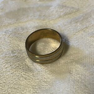 Gold and Silver Men's Ring Size 9